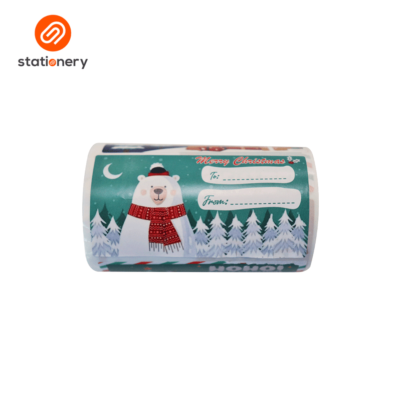 Christmas Sticker Roll 2025 - 200 pcs-zoom-