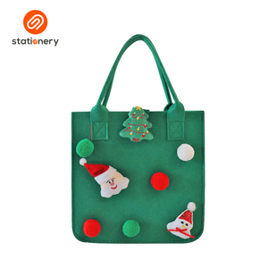 Christmas Reusable Felt Bag 23x13x23cm - Assorted