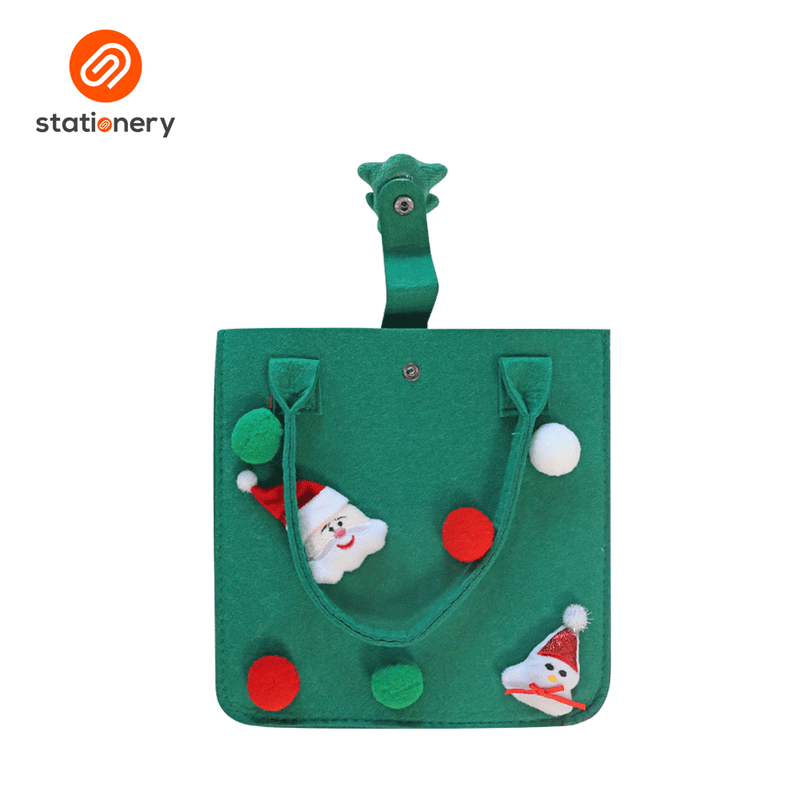 Christmas Reusable Felt Bag 23x13x23cm - Assorted-zoom-