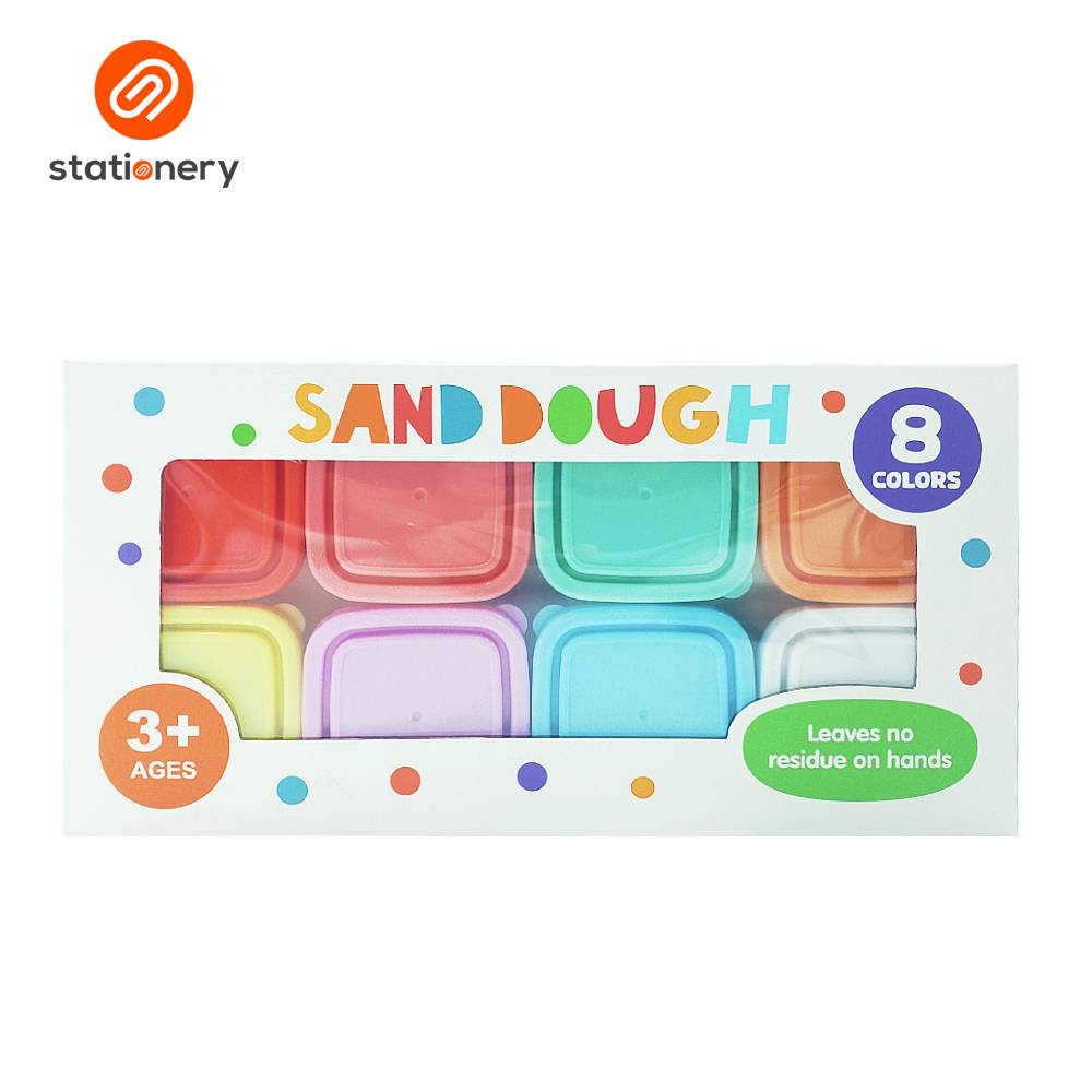 Sand Dough Clay Art Set 8 Colors-1