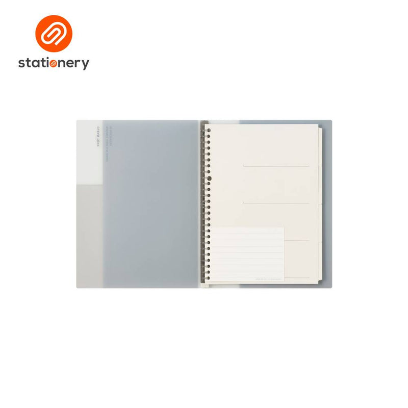 Maruman Clean Tone Binder Slim Type B5 - Gray-zoom-