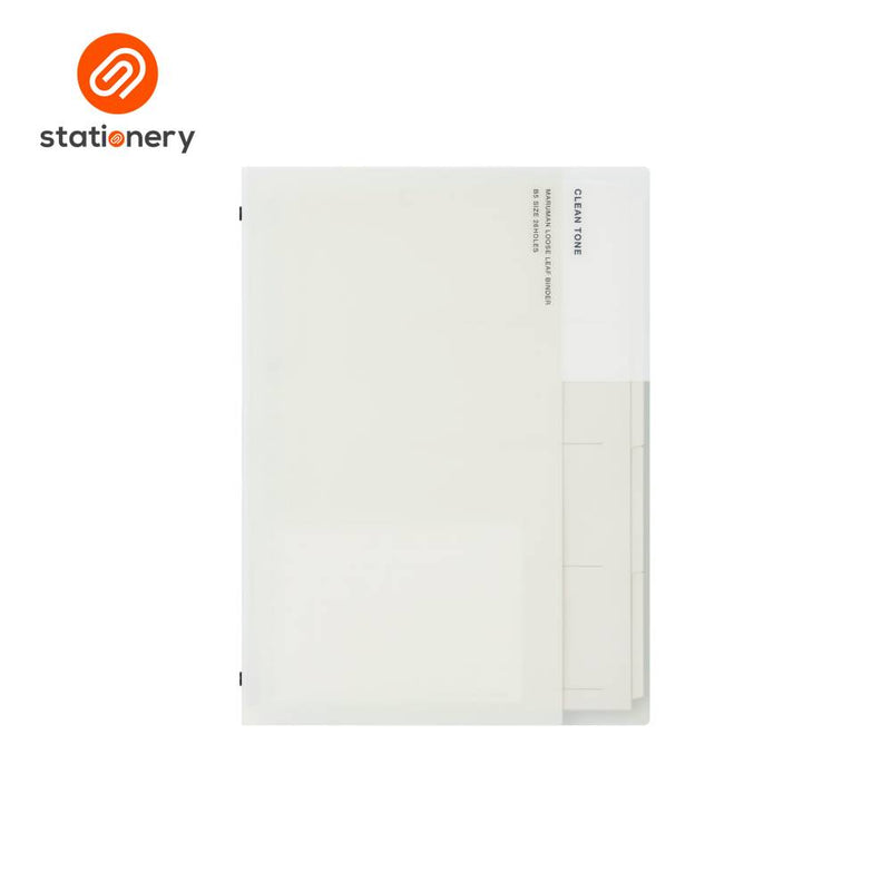 Maruman Clean Tone Binder Slim Type B5 - Gray-zoom-