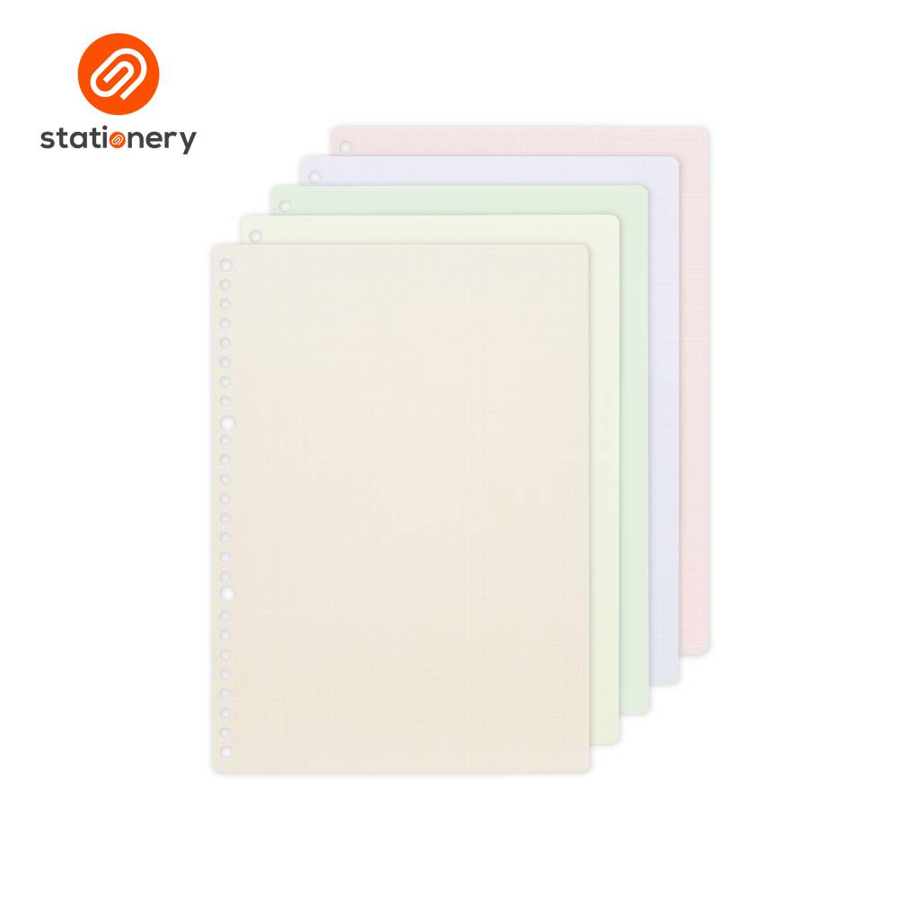 Maruman Loose Leaf Grid Colored Paper Easy to Write - B5