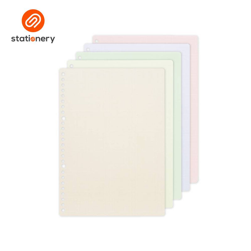 Maruman Loose Leaf Grid Colored Paper Easy to Write - B5-zoom-