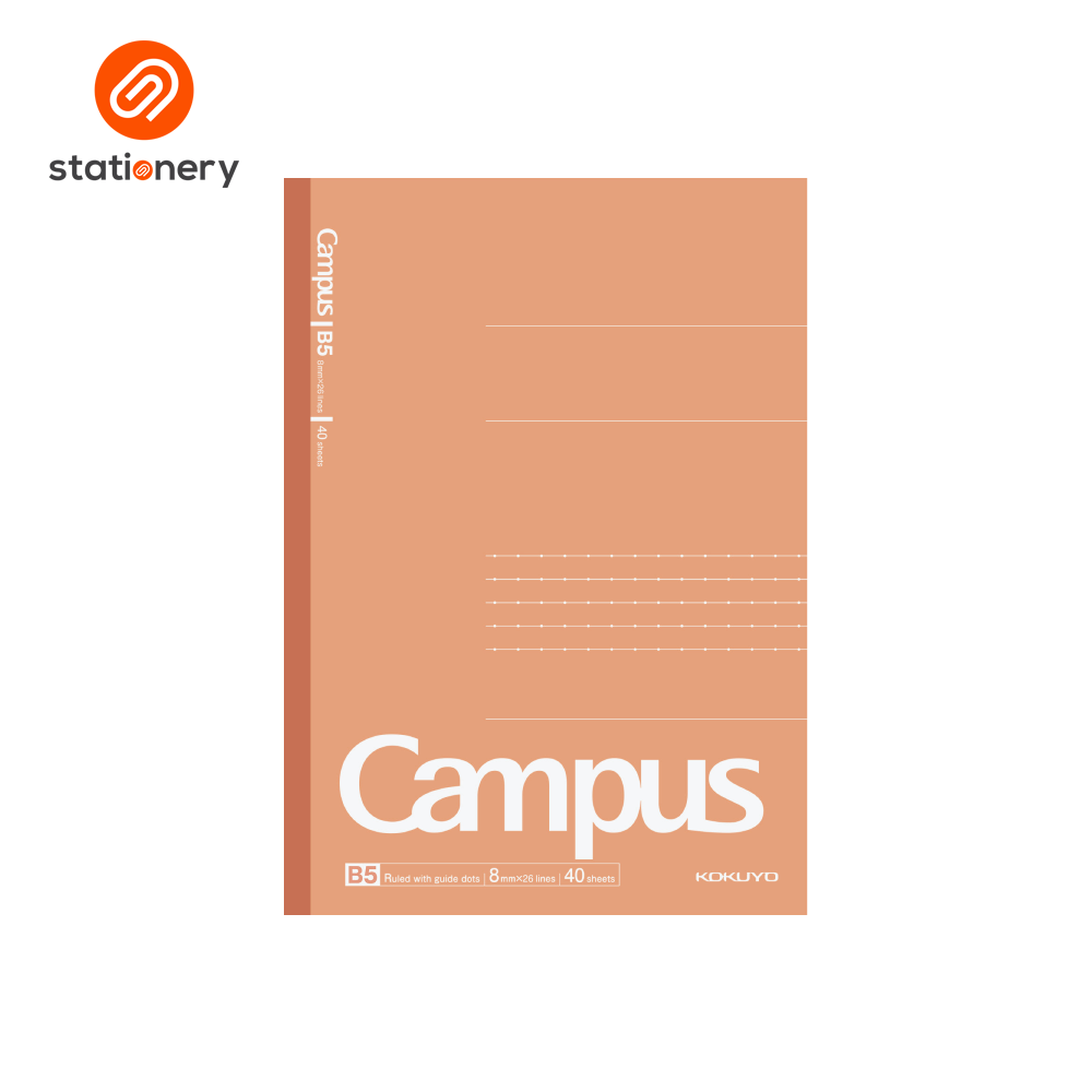 Kokuyo Campus Dotted Ruled Notebook 40 Sheets B5 - Gray-5