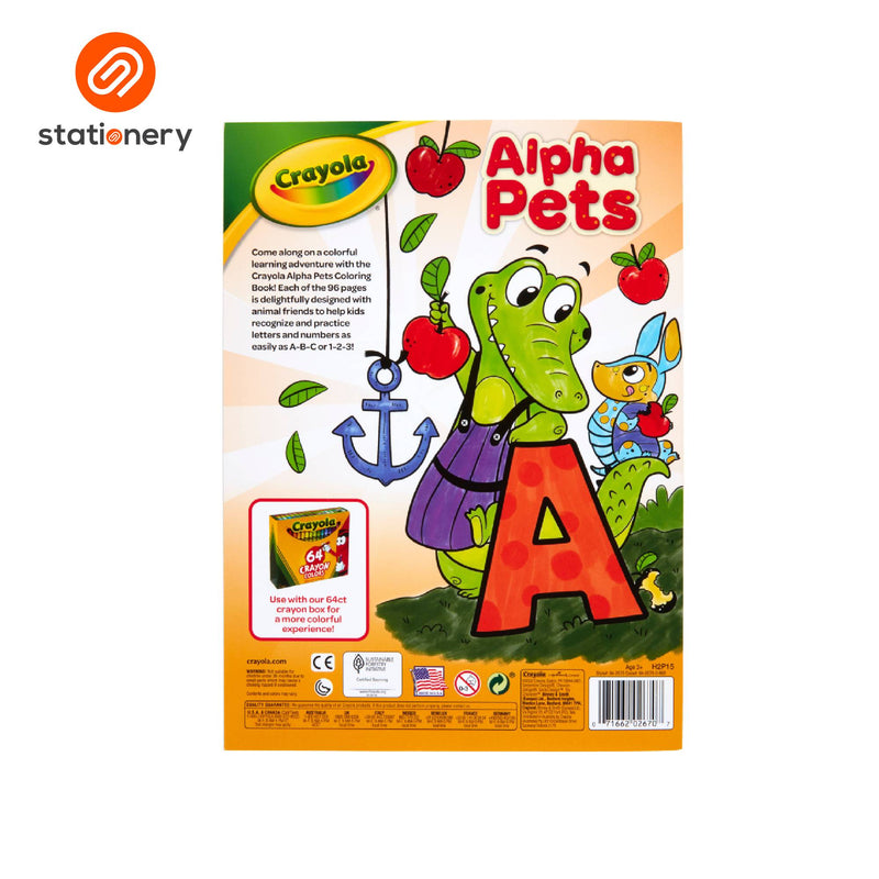 Crayola 96-Page Character Coloring Book with Sticker Sheet-zoom-