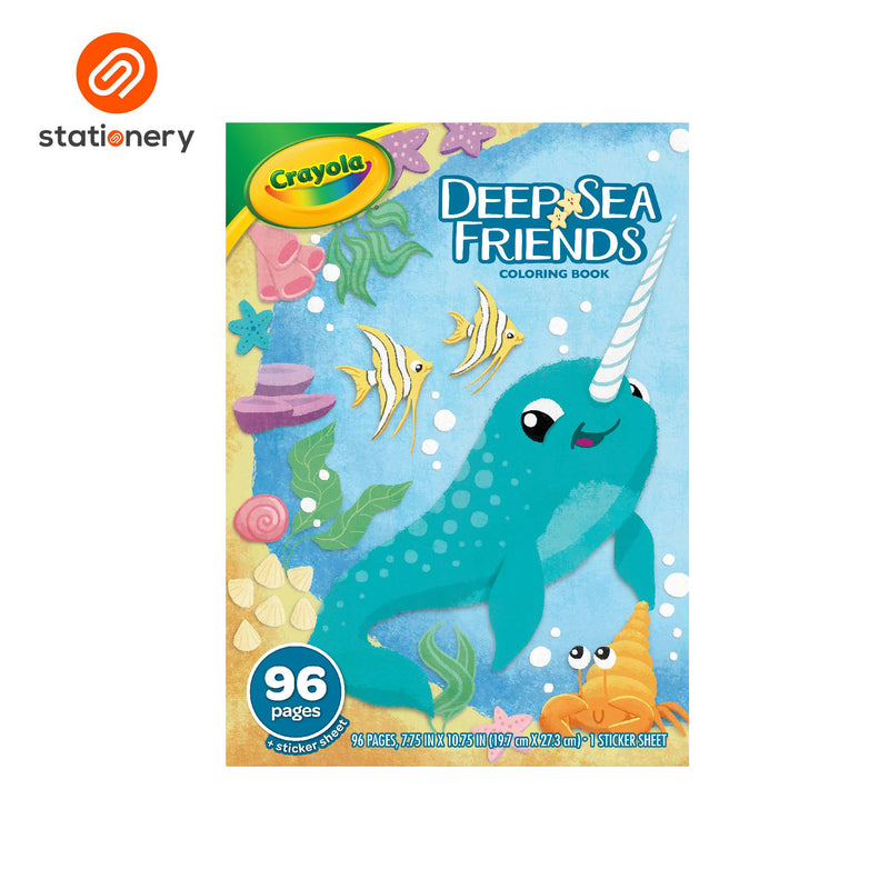 Crayola 96-Page Character Coloring Book with Sticker Sheet-zoom-