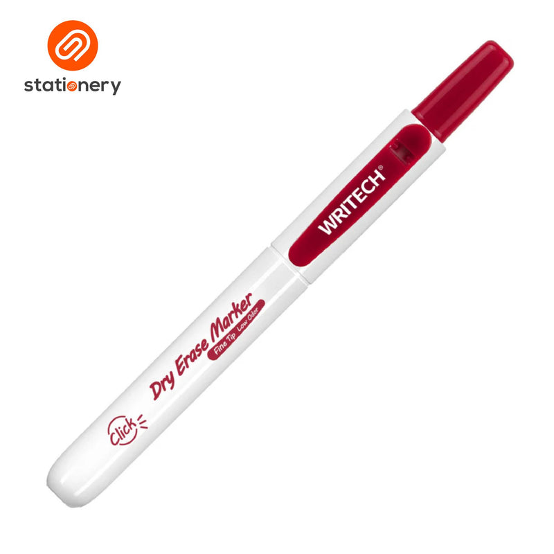 Writech Retractable Whiteboard Marker W-709 3pcs per Set - Black/Blue/Red-zoom-