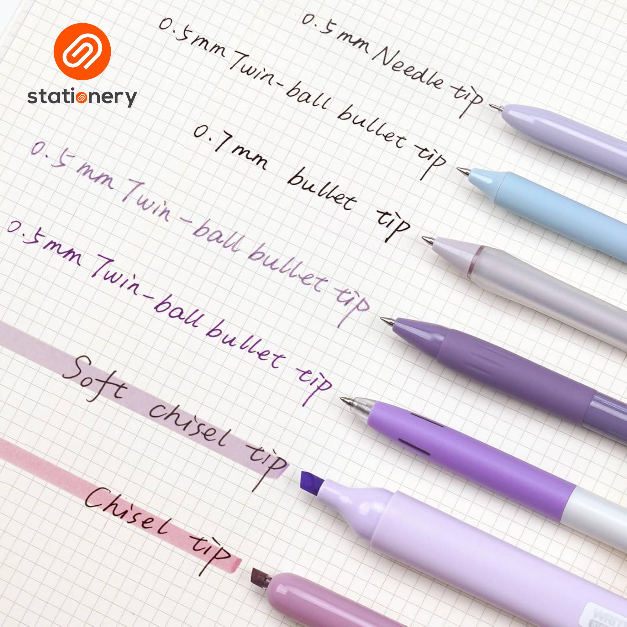 Writech Journaling Writing Set W-JK04 7pcs per Pack - Provence Mist-zoom-5
