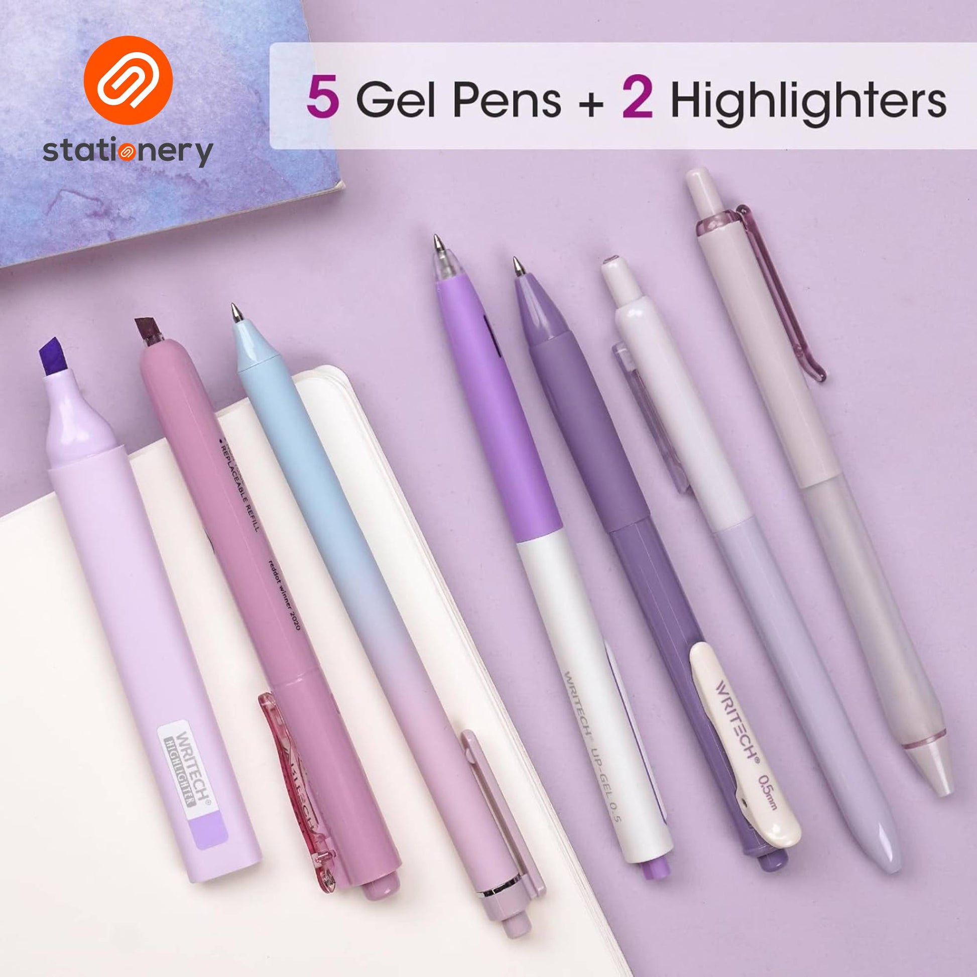 Writech Journaling Writing Set W-JK04 7pcs per Pack - Provence Mist-6