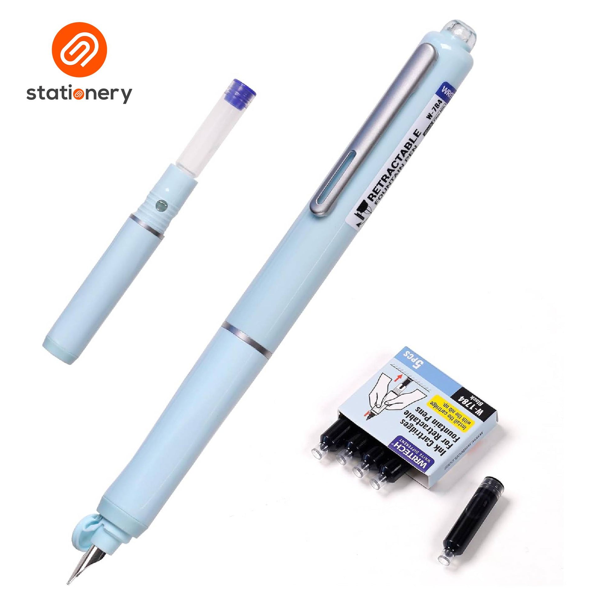 Writech Clictek Retractable Fountain Pens - W-784-15
