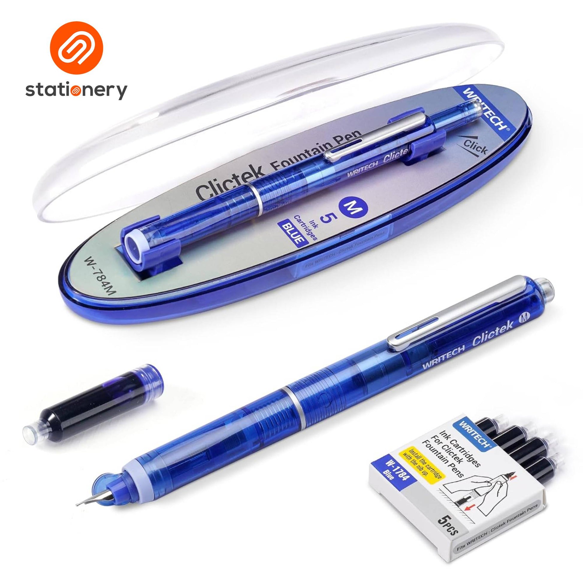 Writech Clictek Fountain Pens Medium - W784M-2