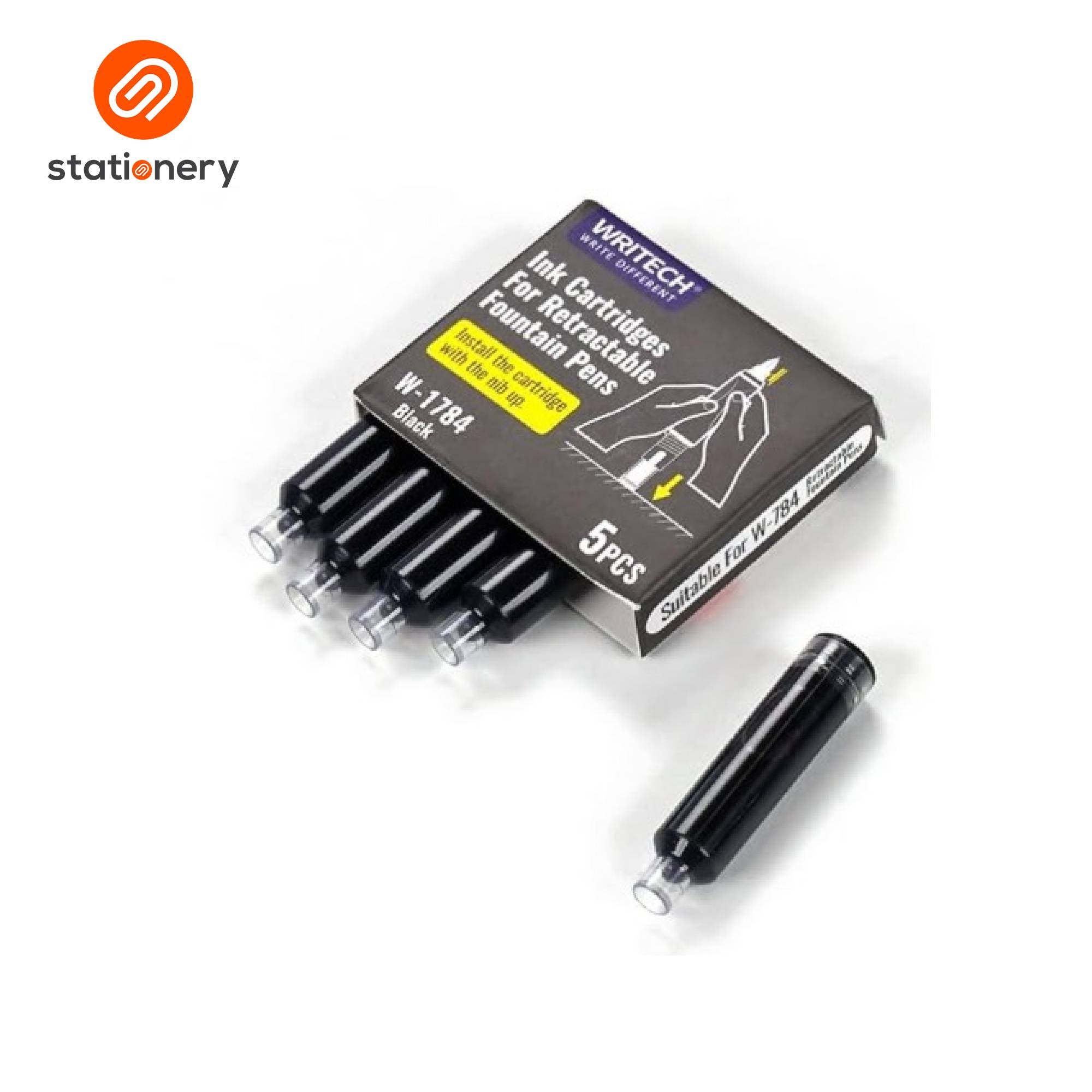 SSP-10100234:10100234A_WRITECH_CLICKTEK_REFILL_5PCS_per_SET_BLACK.jpg