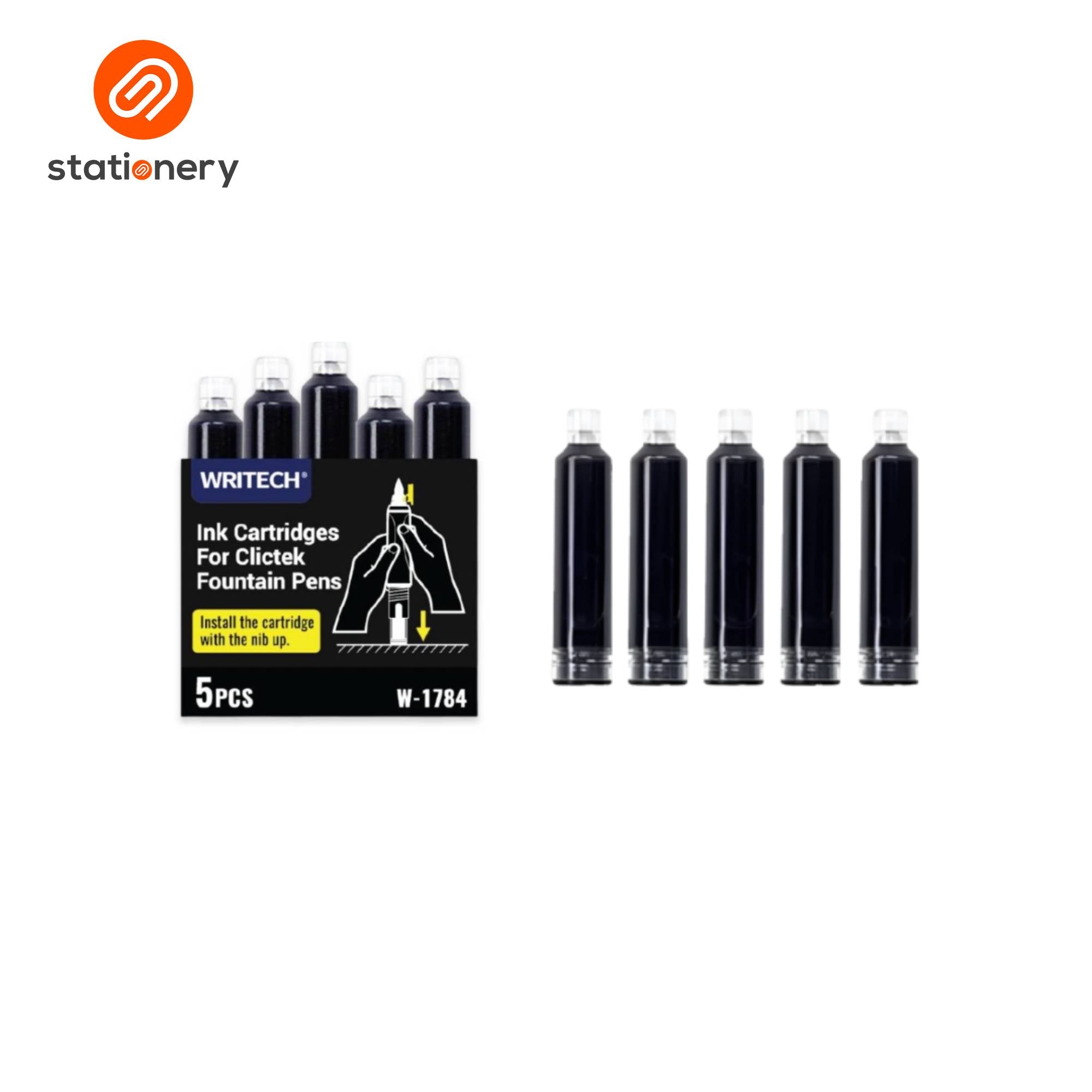 SSP-10100234:10100234_WRITECH_CLICKTEK_REFILL_5PCSSET_BLACK_1.jpg