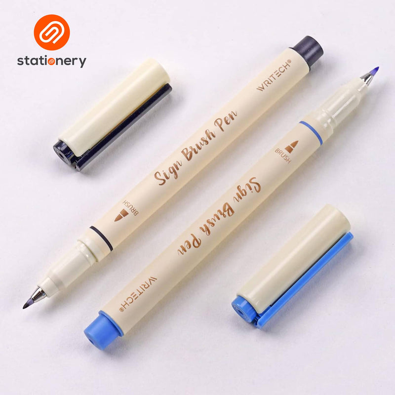 Writech Sign Brush Pens 6pcs per Set - Natural Colors-zoom-