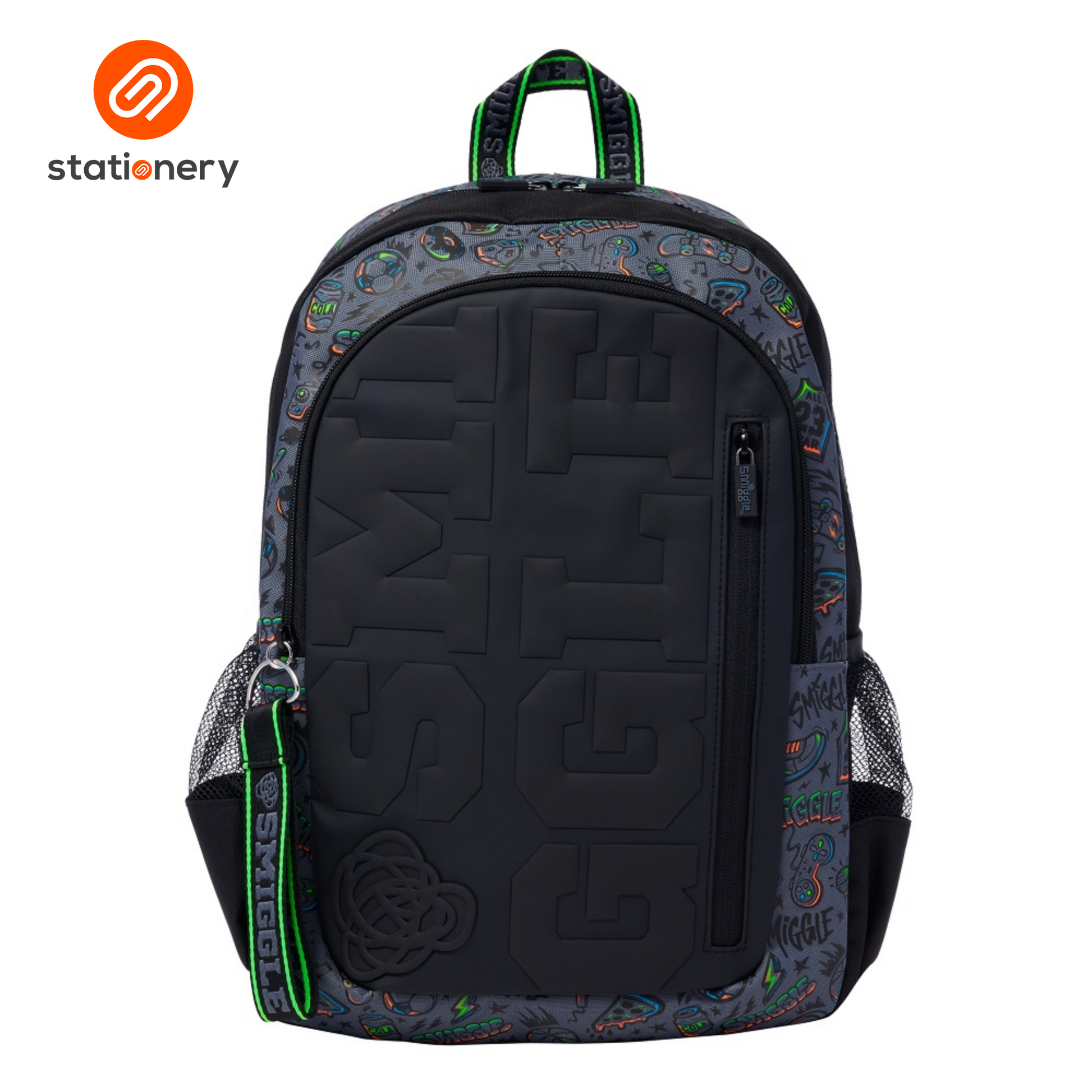 Smiggle Smiggler Classic Backpack - Black-1