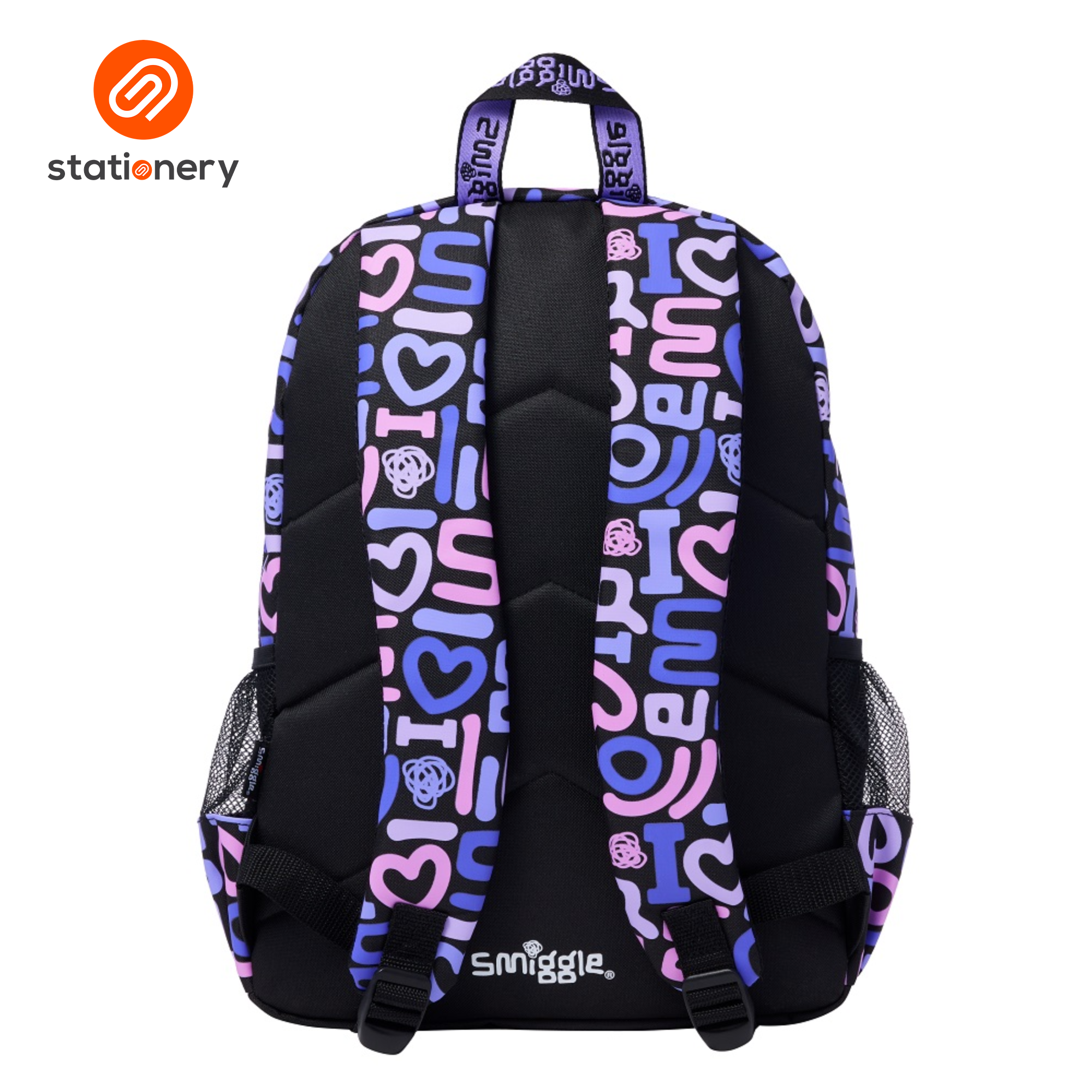 Smiggle Smiggler Classic Backpack - Black Mix-zoom-3