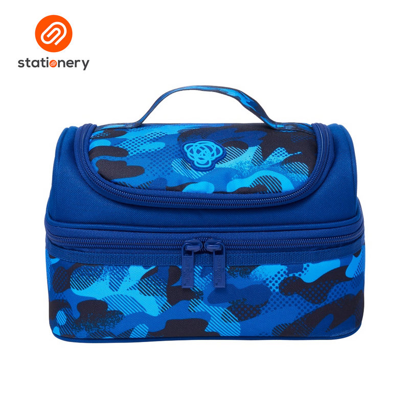 Smiggle Smiggler Double Decker Lunchbox - Navy-zoom-