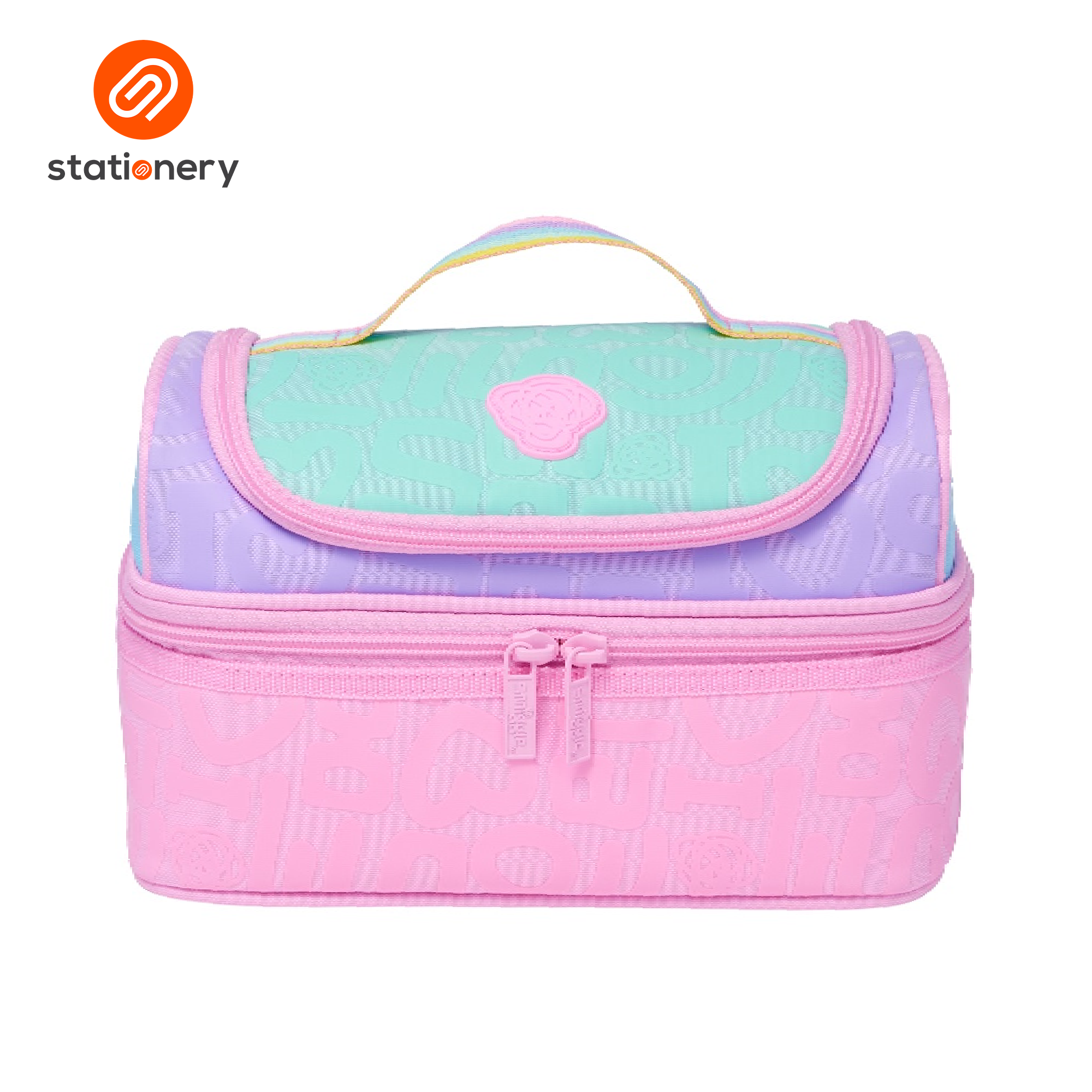 Smiggle Smiggler Double Decker Lunchbox - Pastel