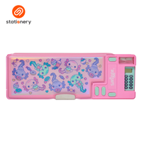 Smiggle Elements Pop Out Pencil Case - Pink
