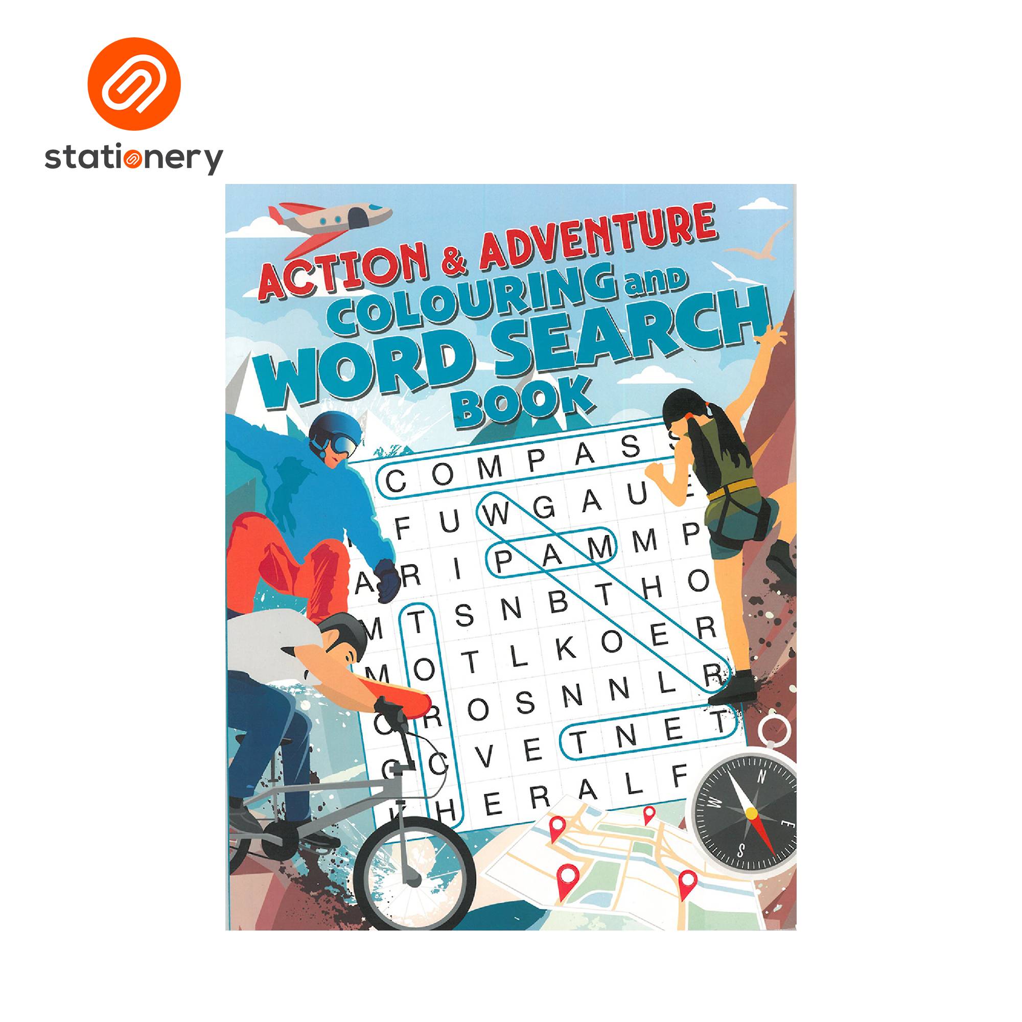 Colouring and Word Search Book