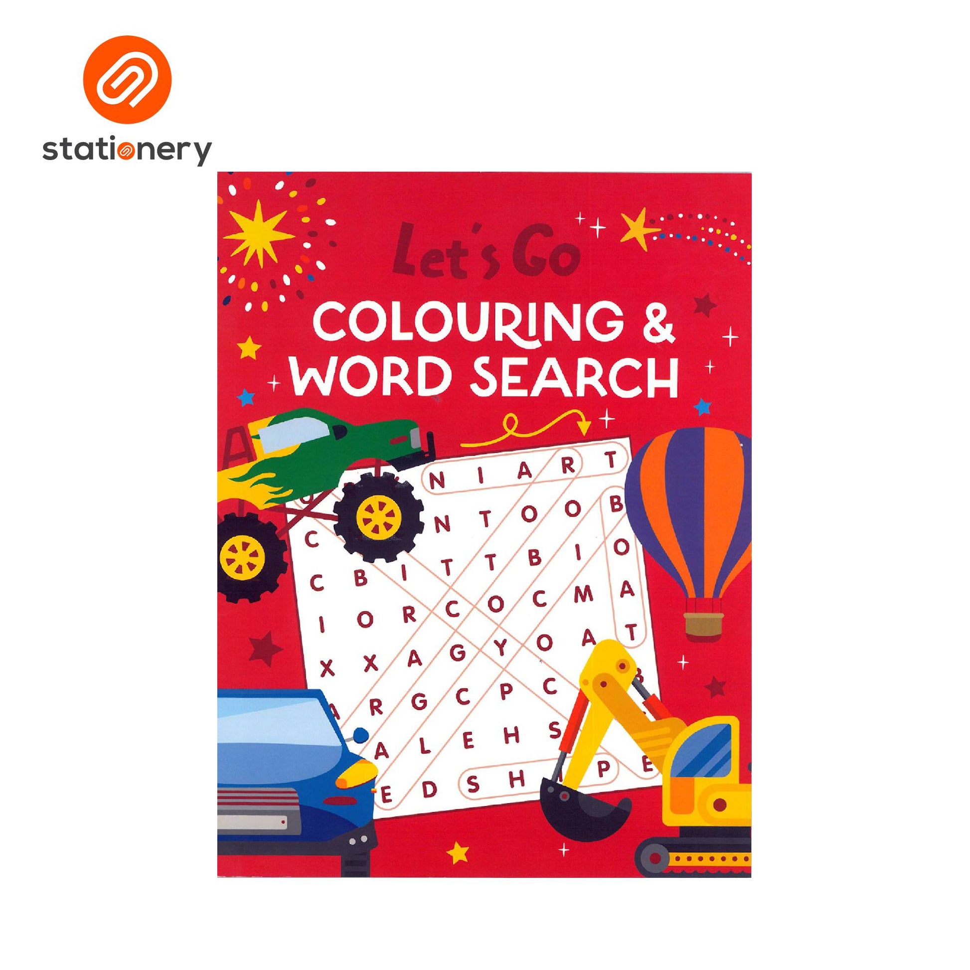 Colouring and Word Search Book-4