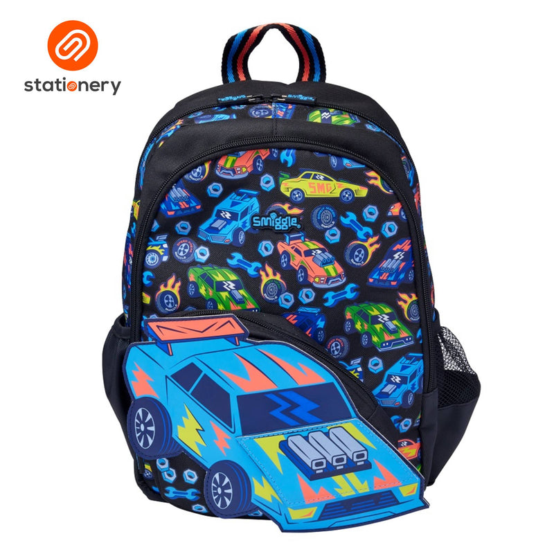 Smiggle Playtime Junior Character Backpack - Black-zoom-