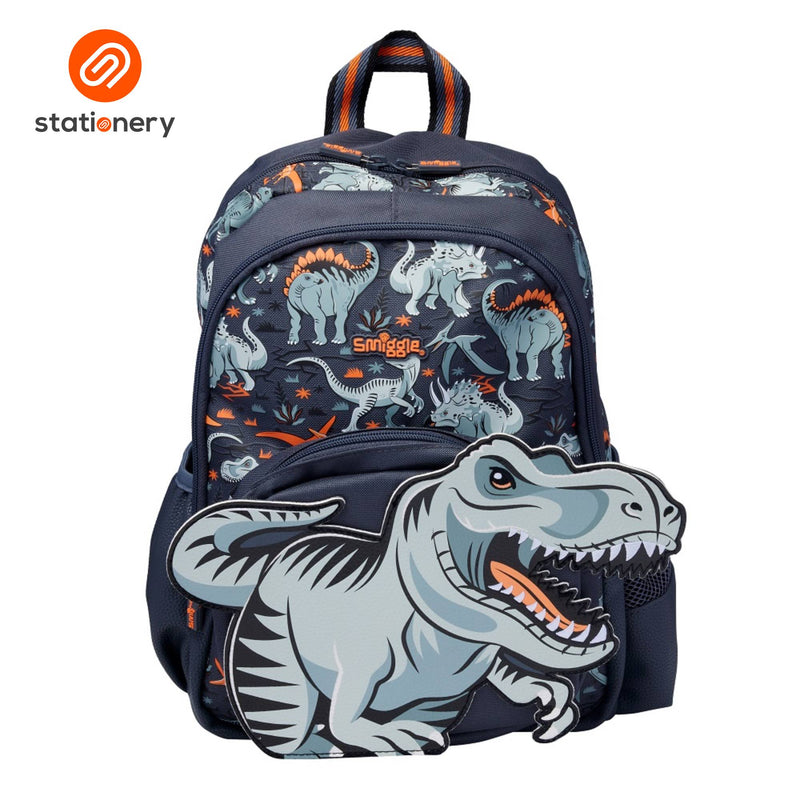 Smiggle Playtime Junior Character Backpack - Grey-zoom-