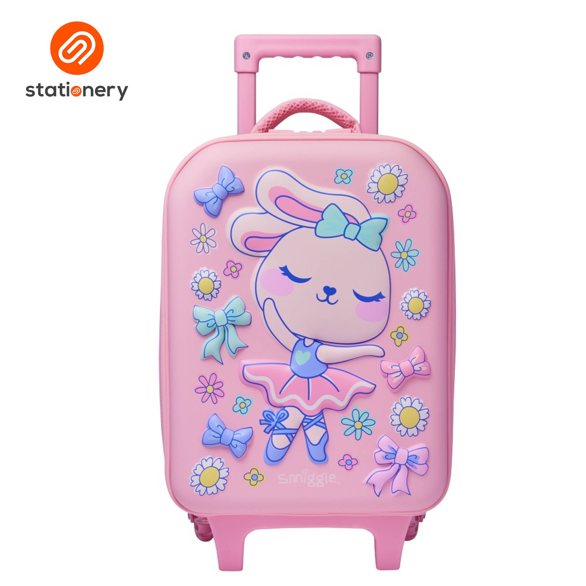 Smiggle Playtime Junior Hardtop Trolley - Pink
