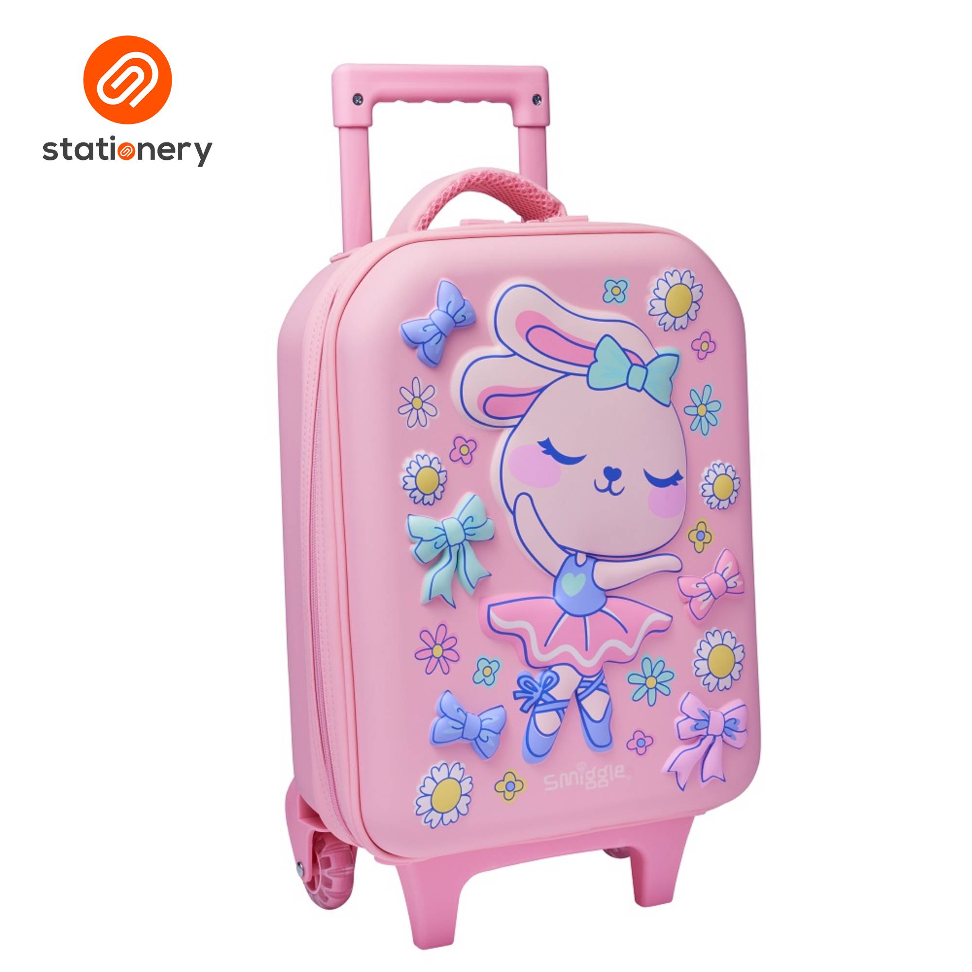 Smiggle Playtime Junior Hardtop Trolley - Pink