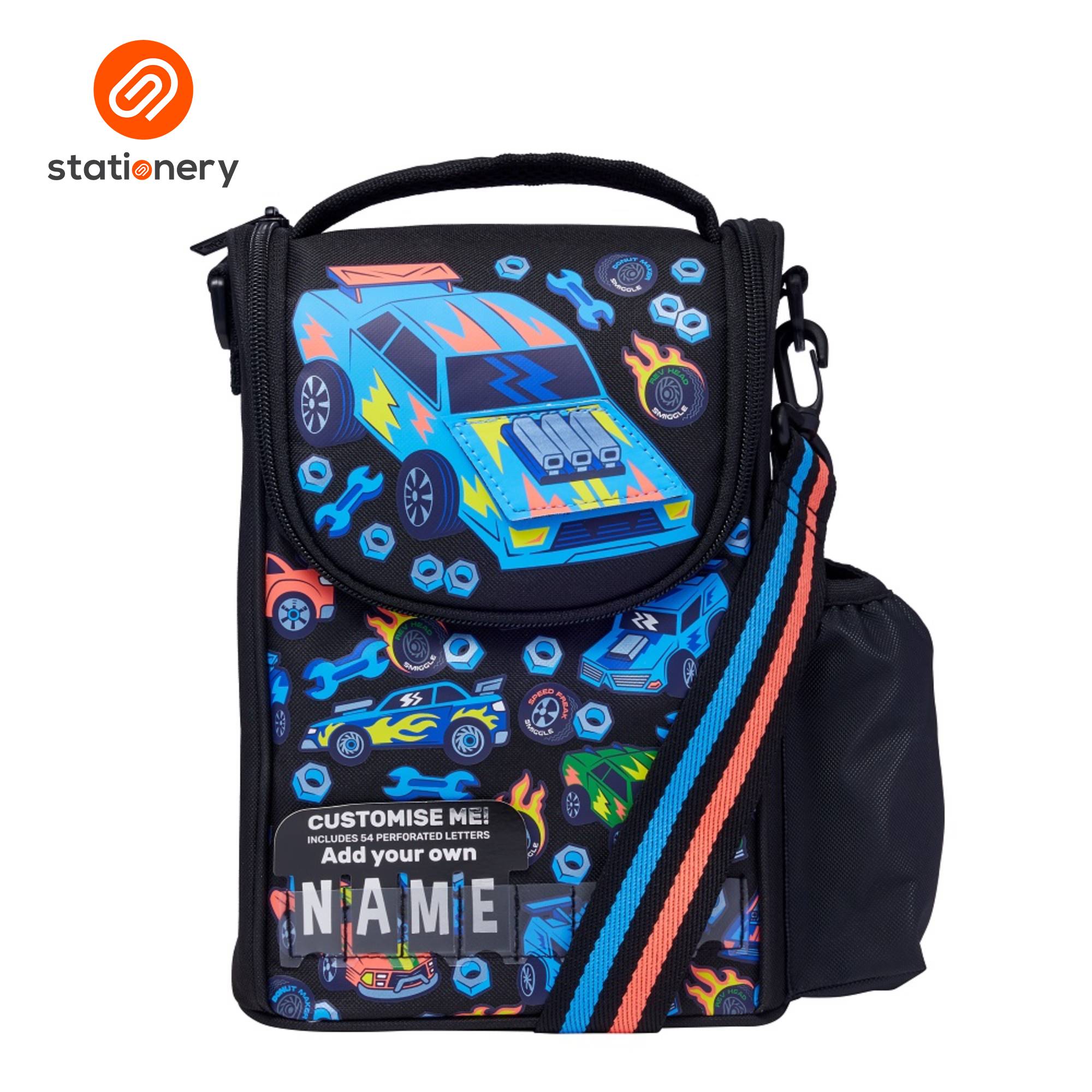 Smiggle Playtime Junior Id Lunchbox With Strap - Black