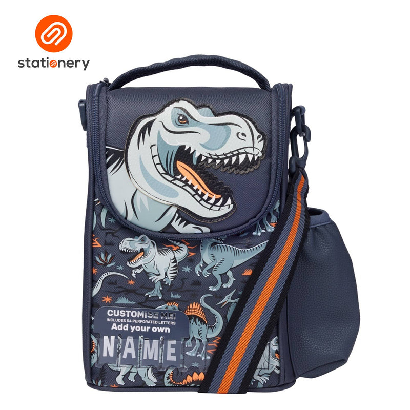Smiggle Playtime Junior Id Lunchbox With Strap - Grey-zoom-