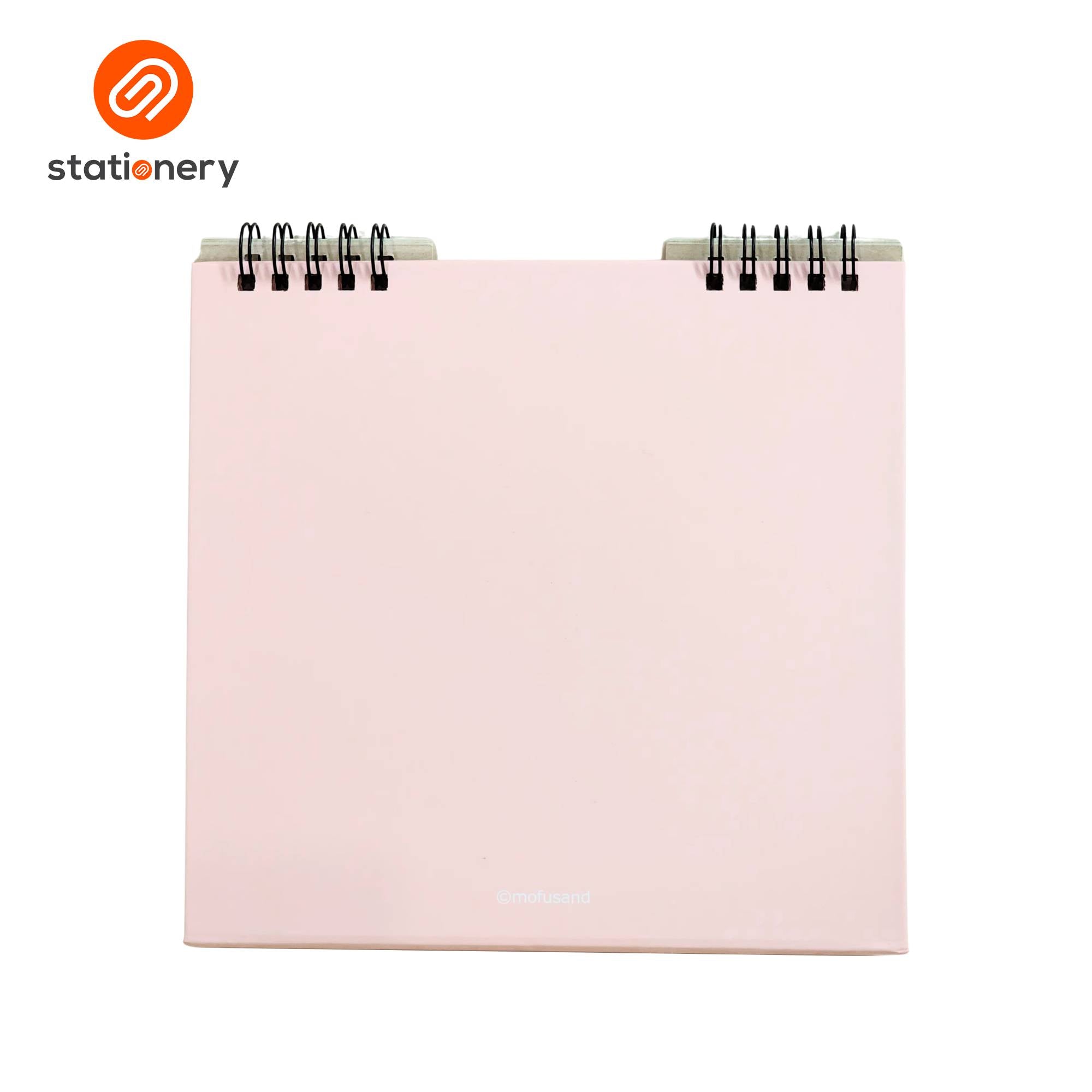Mofusand 2026 Desk Calendar Coffee & Donuts - Pink-zoom-3