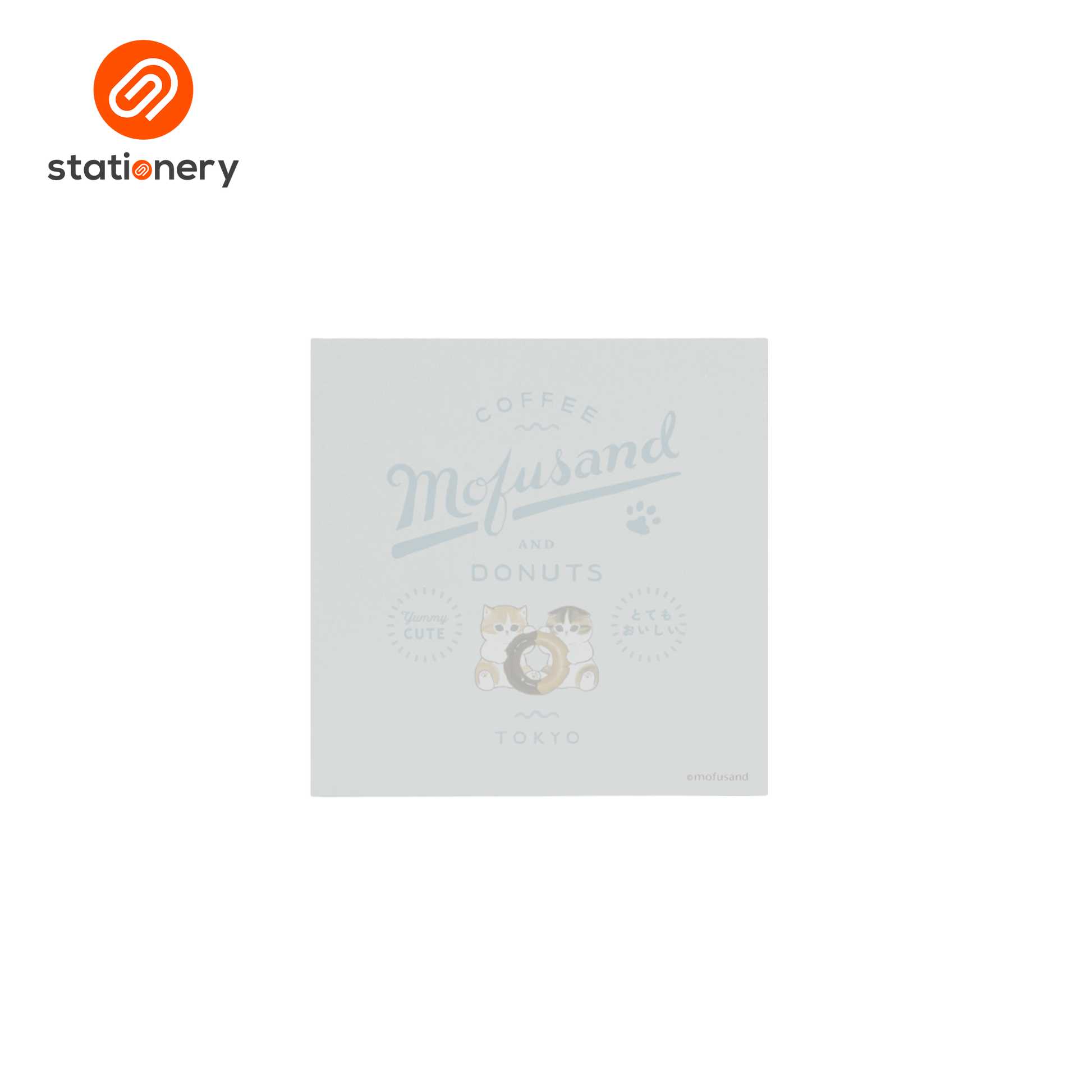 Mofusand Coffee & Donuts Memo Pad 360 Sheets 9x9cm - Pink-8