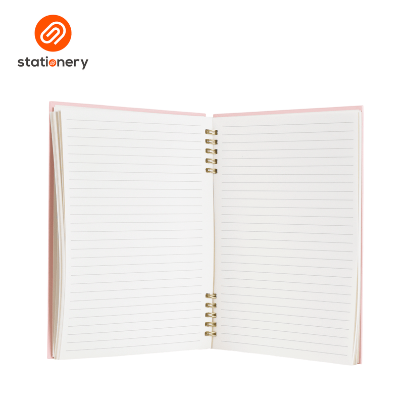 Mofusand Coffee & Donuts Spiral Notebook A5 80 Sheets - Pink-zoom-