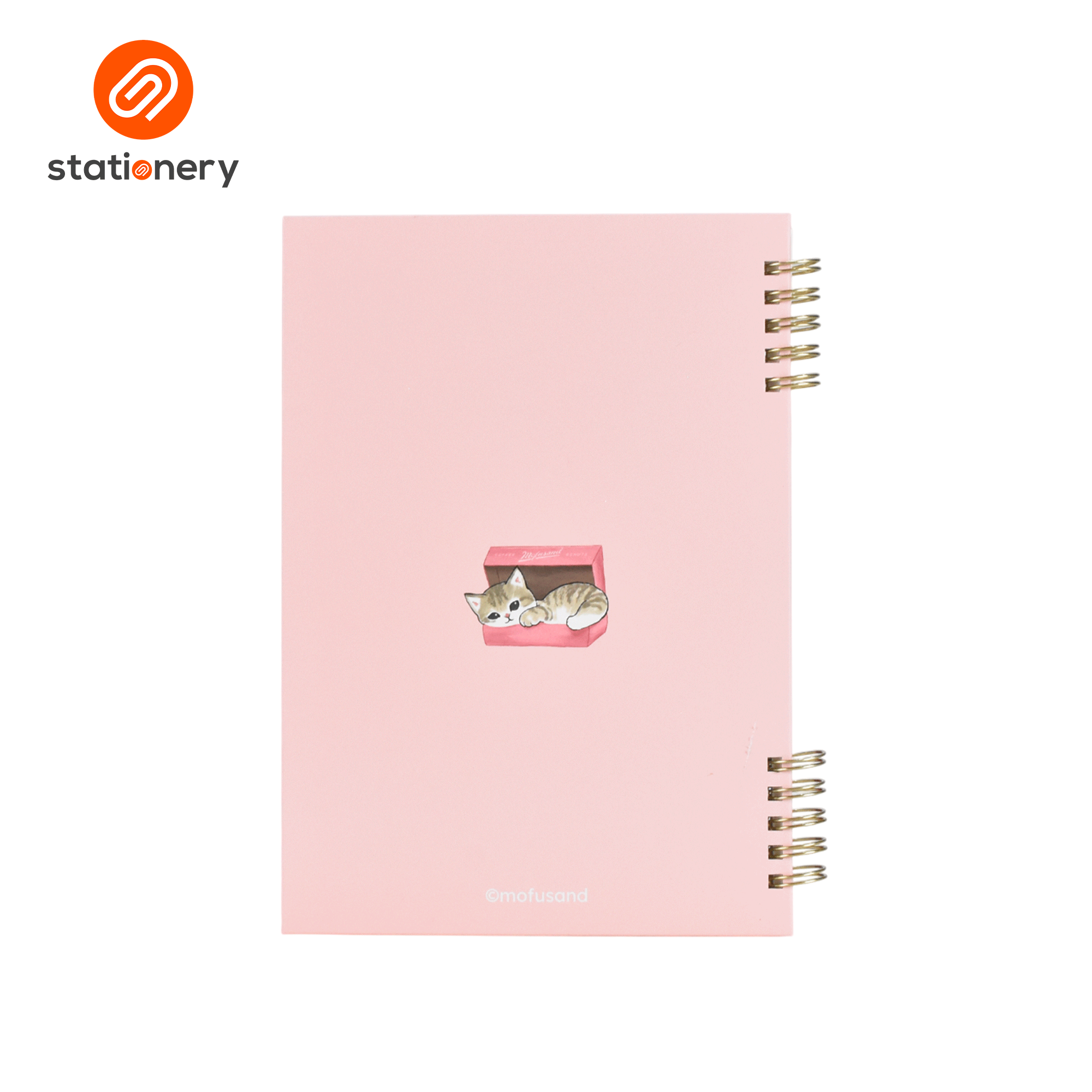 Mofusand Coffee & Donuts Spiral Notebook A5 80 Sheets - Pink-zoom-3