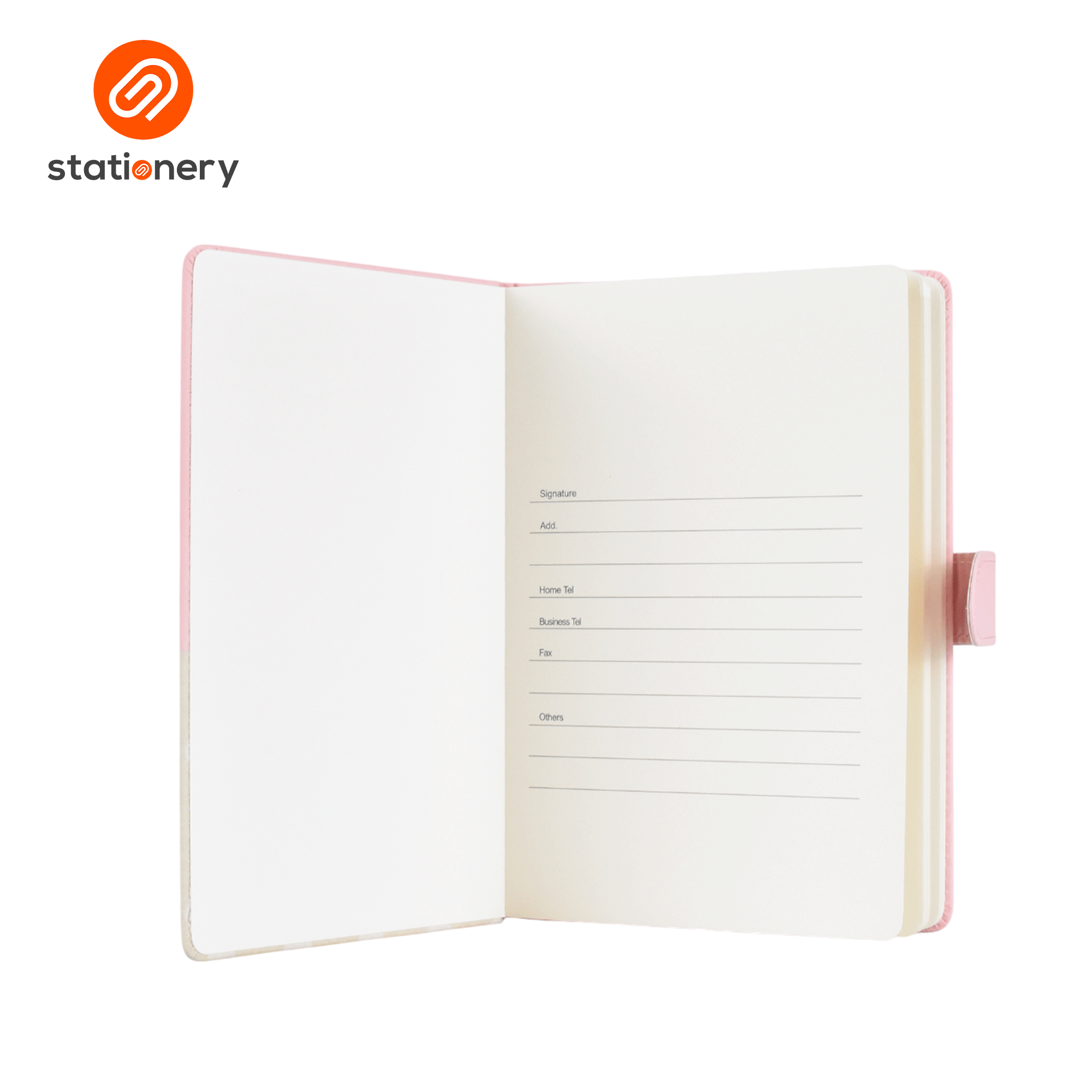 Mofusand Coffee & Donuts PU Hard Cover Ruled A5 Notebook with Magnetic Closure - Pink-zoom-3