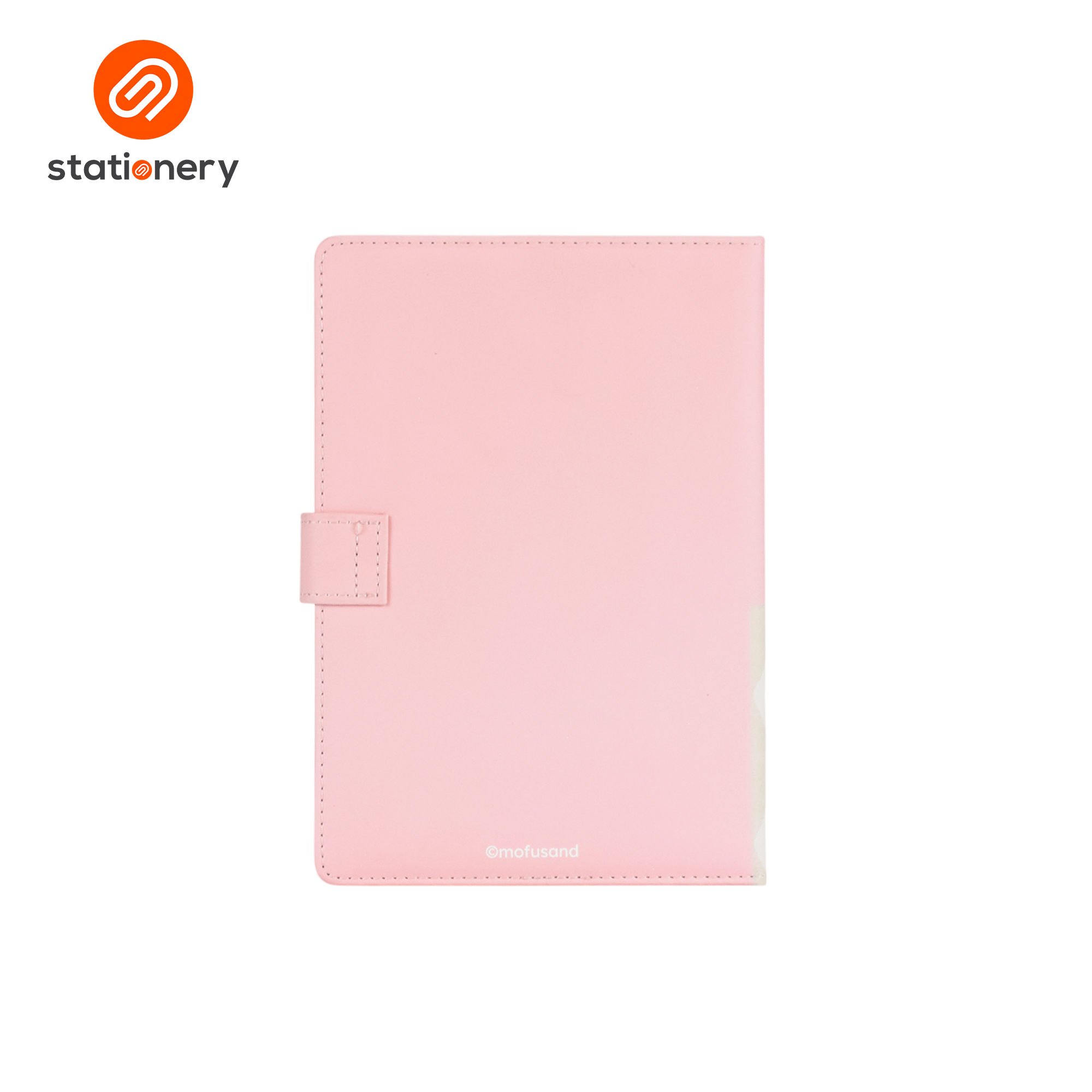 Mofusand Coffee & Donuts PU Hard Cover Ruled A5 Notebook with Magnetic Closure - Pink-zoom-4