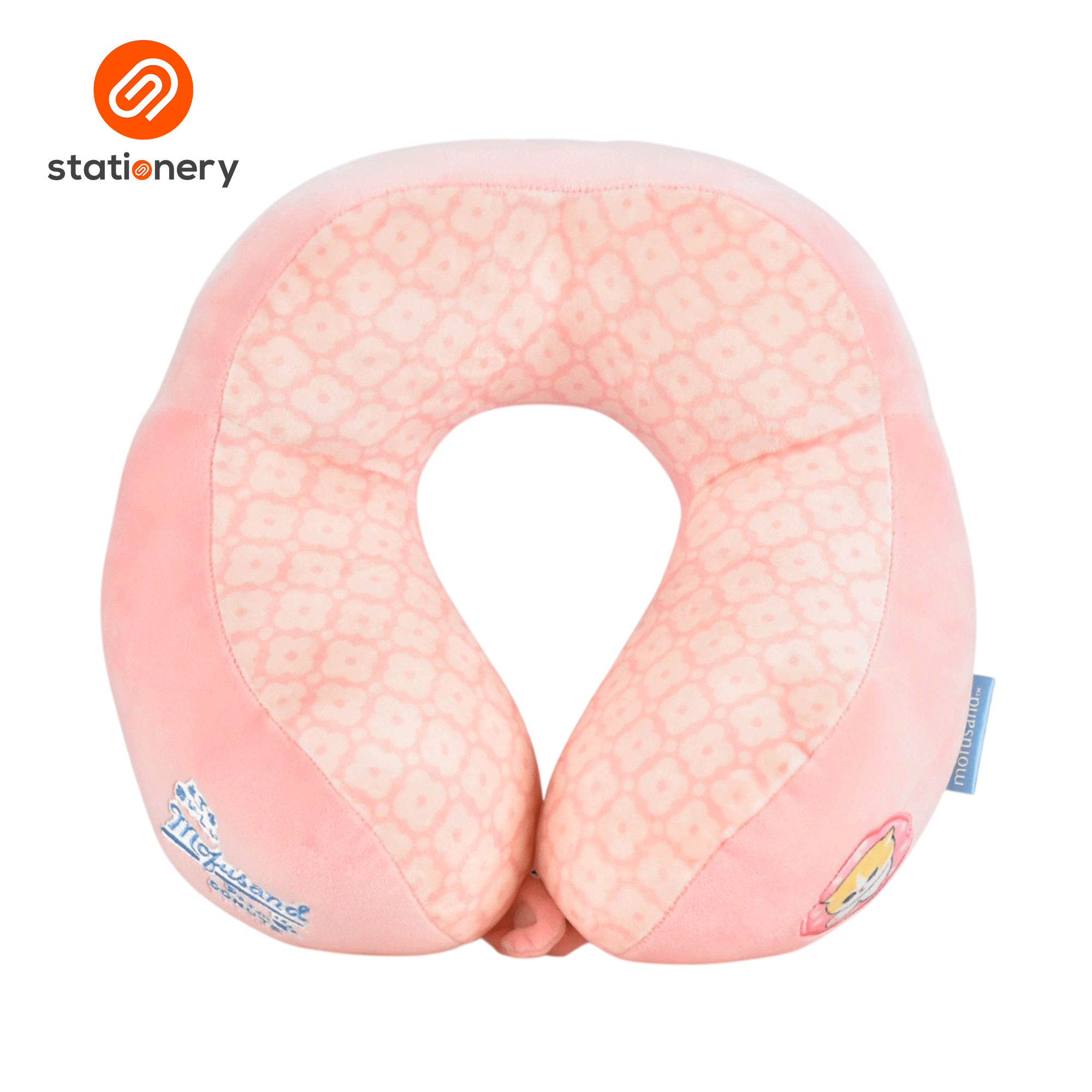 Mofusand Coffee & Donuts Structured Neck Pillow - Pink-zoom-4