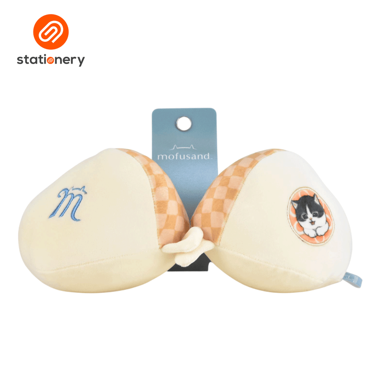 Mofusand Coffee & Donuts Structured Neck Pillow - Pink-zoom-