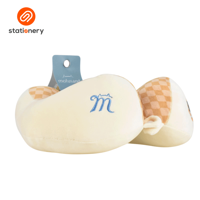 Mofusand Coffee & Donuts Structured Neck Pillow - Pink-zoom-