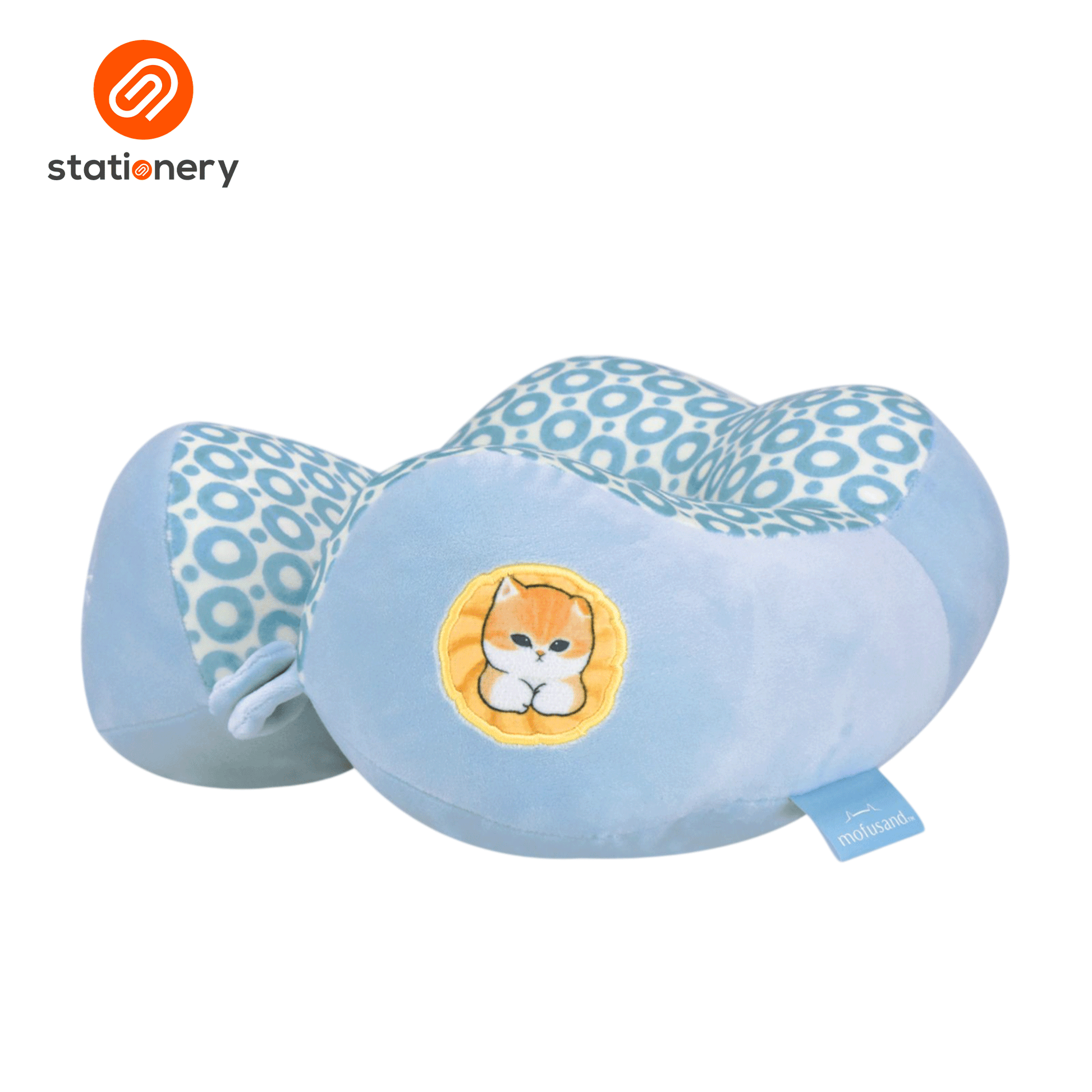 Mofusand Coffee & Donuts Structured Neck Pillow - Pink-12