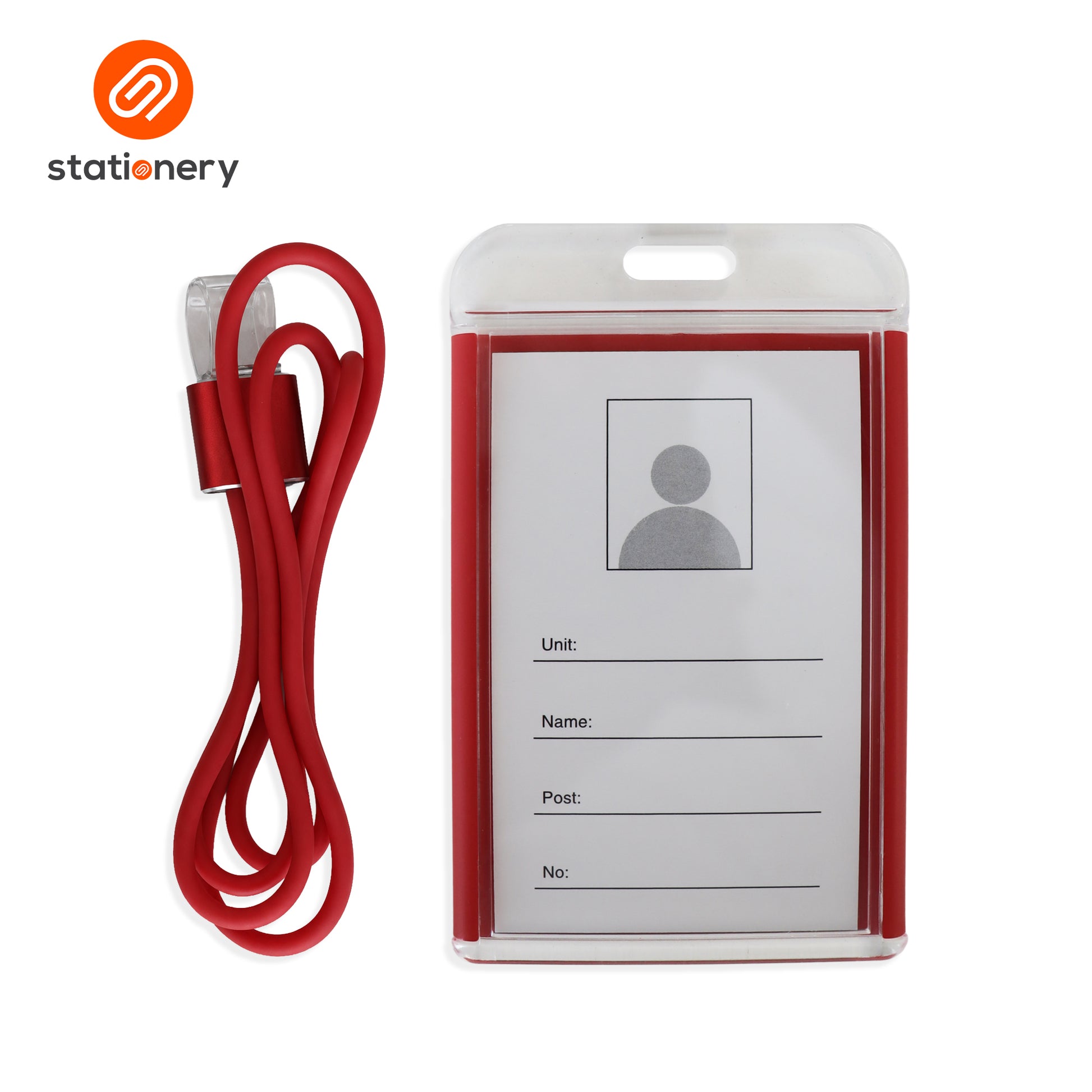 PVC Hard ID Case with Silicone Landyard-4