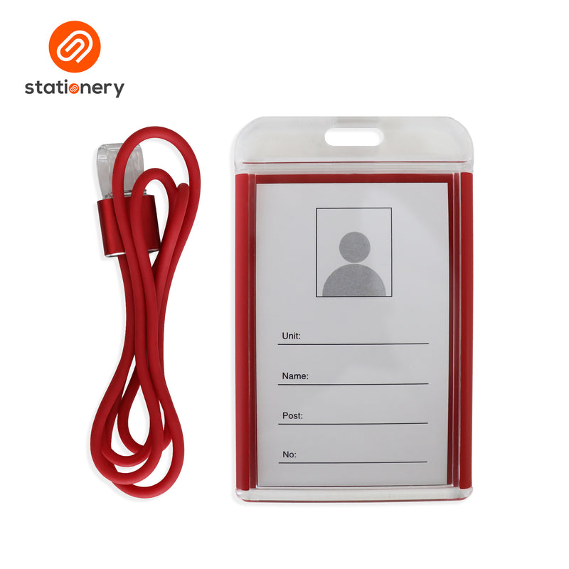 PVC Hard ID Case with Silicone Landyard-zoom-