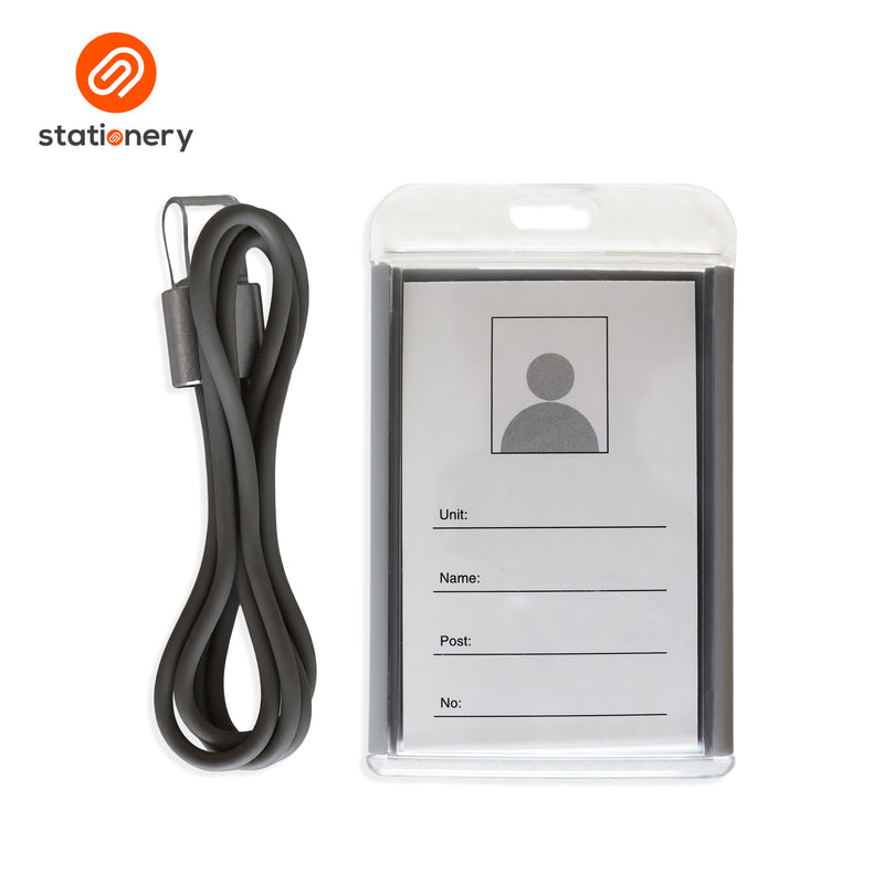 PVC Hard ID Case with Silicone Landyard-zoom-