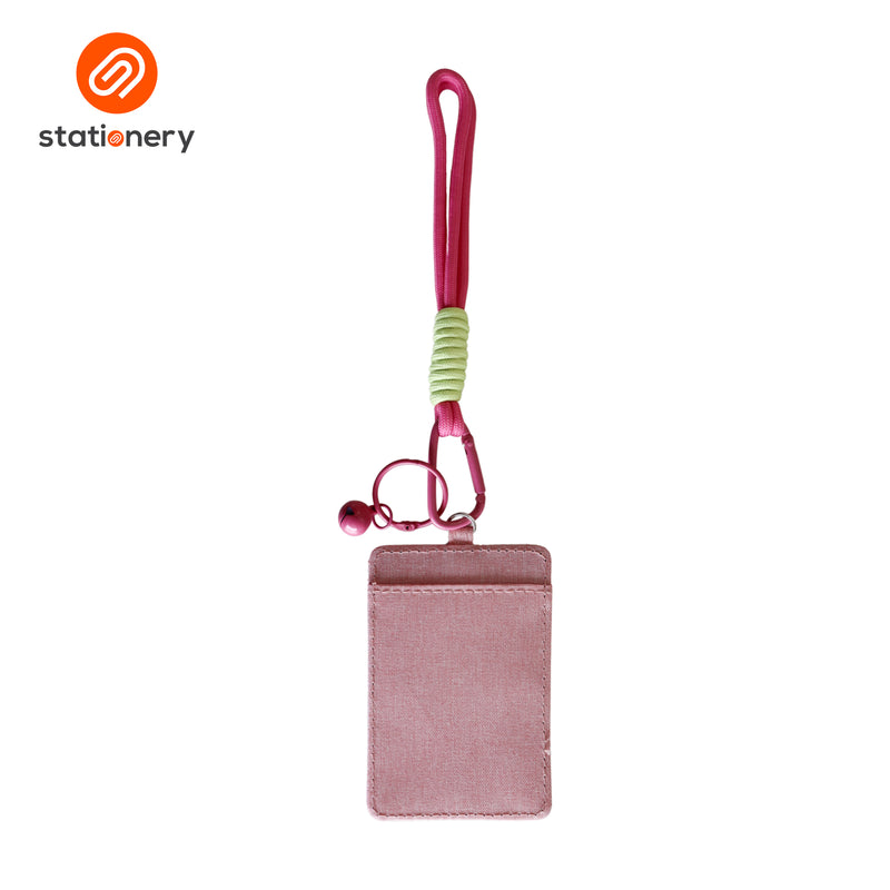 Fabric ID Case with Corded Strap-zoom-