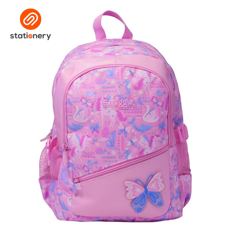 Smiggle Realm Classic Attach Backpack - Pink-zoom-