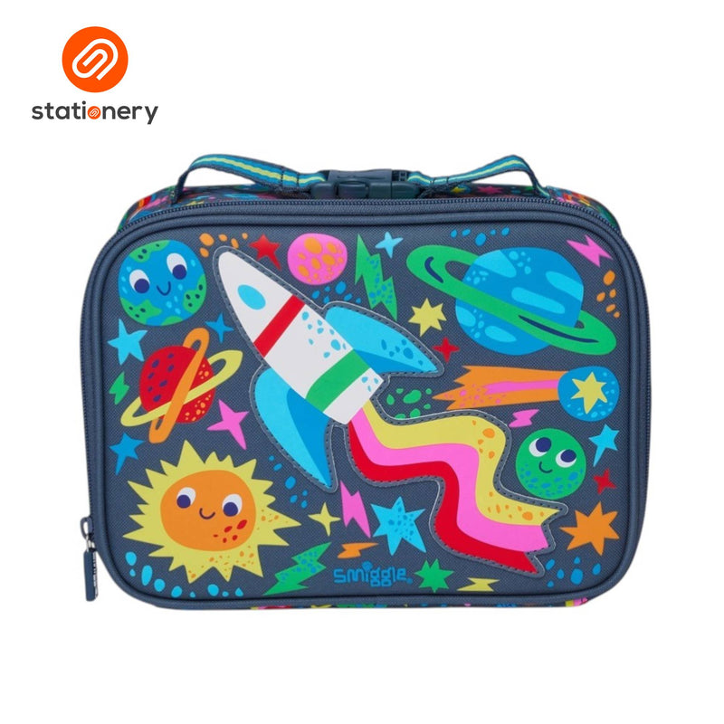 Smiggle Little Journeys Teeny Tiny Square Lunchbox - Grey-zoom-
