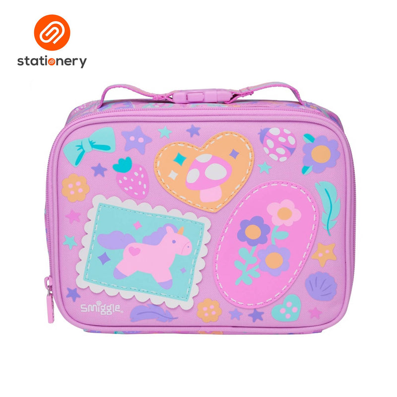 Smiggle Little Journeys Teeny Tiny Square Lunchbox - Pink-zoom-