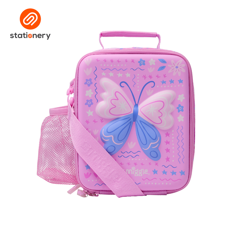 Smiggle Realm Hardtop Level Lunchbox With Strap - Pink-zoom-